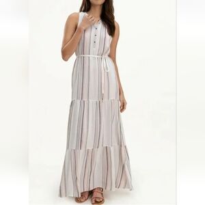 Splendid Striped Sleeveless Maxi Dress